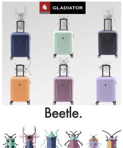 Gladiator Beetle M Spinner 68 - TSA Slot - Abrikoos Oranje -Bagage En Reistassen 1000x1200 13