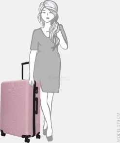 Enrico Benetti Koffer / Trolley / Reiskoffer - 75 X 46 X 25 Cm - 93 Liter - ABS - Maat L - Louisville - Roze -Bagage En Reistassen 1005x1200 1