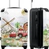 NoBoringSuitcases.com® Koffer Groot - Boerderij - Dieren - Trekker - Jongens - Trolley Koffer Met TSA-slot - Met Wielen - 90 Liter - Reiskoffer - 66 Cm