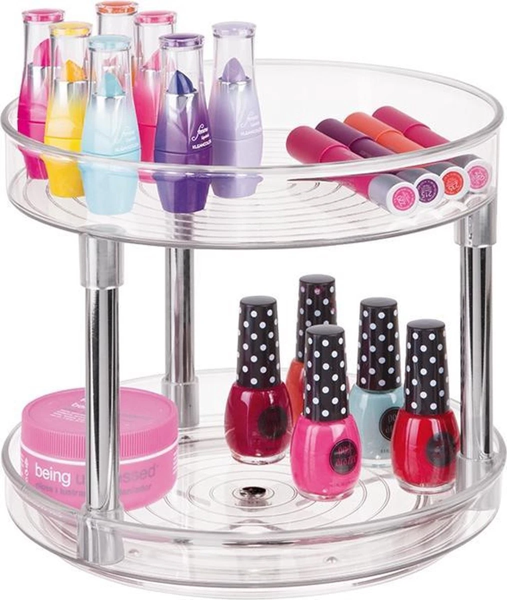 Lazy Susan Draaiplateau Met Verdieping, 23 X 23 X 24, Kunststof, Transparant - IDesign | Linus 6 Lazy Susan Draaiplateau Met Verdieping, 23 X 23 X 24, Kunststof, Transparant - IDesign | Linus - Afbeelding 6