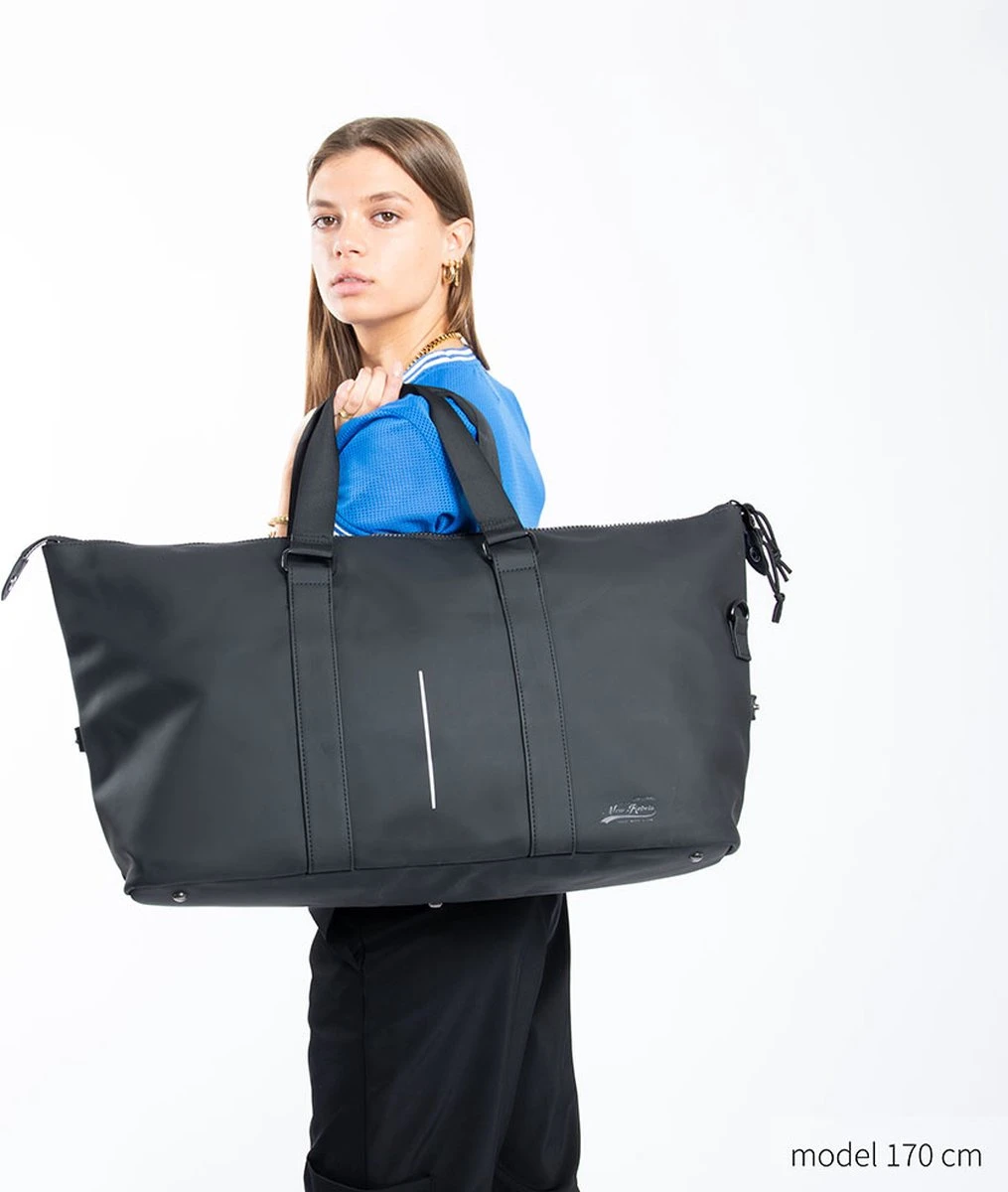 New Rebels Mart Waterafstotende Weekendtas - Zwart 2 New Rebels Mart Waterafstotende Weekendtas - Zwart - Afbeelding 2