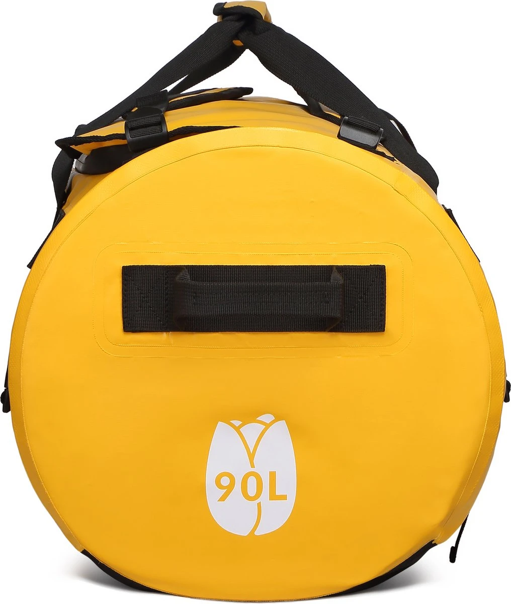 The Friendly Dutch Waterdichte Weekendtas: Gele Waterdichte Reistassen 90 Liter Voor Zowel Heren Als Dames - Outdoor Waterproof Duffelbag, Zeiltas 90L Met Rugzakfunctie 4 The Friendly Dutch Waterdichte Weekendtas: Gele Waterdichte Reistassen 90 Liter Voor Zowel Heren Als Dames - Outdoor Waterproof Duffelbag, Zeiltas 90L Met Rugzakfunctie - Afbeelding 4