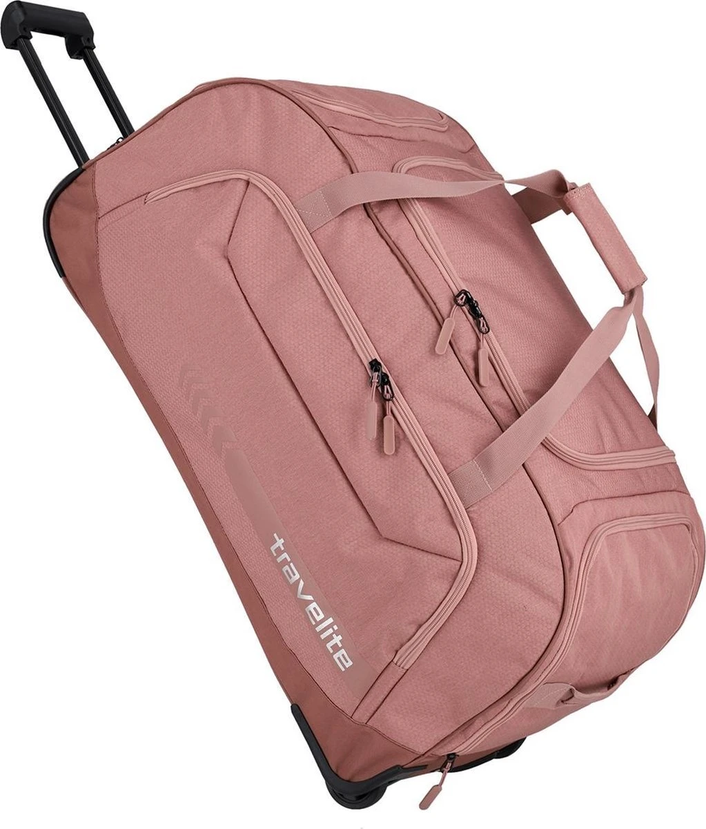 Travelite Reistas Met Wielen / Weekendtas - 77 X 41 X 38 Cm - 120 Liter Kick Off - Roze 1 Travelite Reistas Met Wielen / Weekendtas - 77 X 41 X 38 Cm - 120 Liter Kick Off - Roze