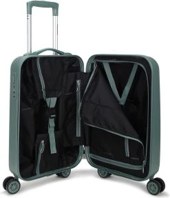 Decent Handbagage Koffer / Trolley / Reiskoffer - 55 Cm - 38 Liter - ABS - Tranporto - Groen -Bagage En Reistassen 1032x1200