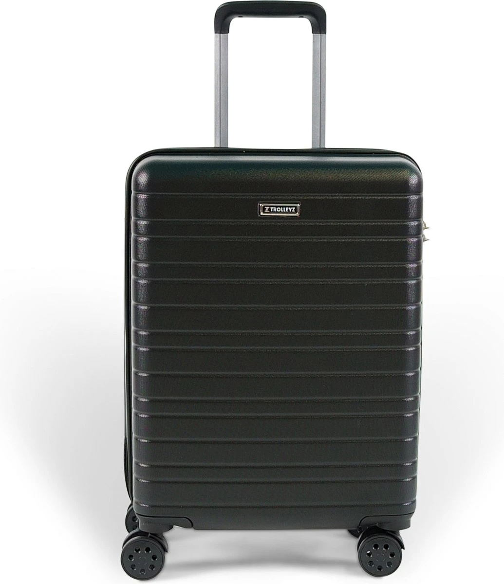 ©TROLLEYZ - Amsterdam No.9 - Trolley - 55cm Met TSA Slot - Dubbele Wielen - 360° Spinners - 100% ABS - Handbagage Koffer In Night Black 1 ©TROLLEYZ - Amsterdam No.9 - Trolley - 55cm Met TSA Slot - Dubbele Wielen - 360° Spinners - 100% ABS - Handbagage Koffer In Night Black