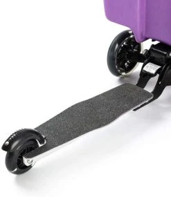 Kinderstep | Reiskoffer Met Wielen - FDBW - Koffer Kinderen | Paarse Eenhoorn | Step Met 3 Wielen - Bouncy Box 50 Kilo 40x20x25 Cm + Nekkussen Vliegtuig -Bagage En Reistassen 1039x1200