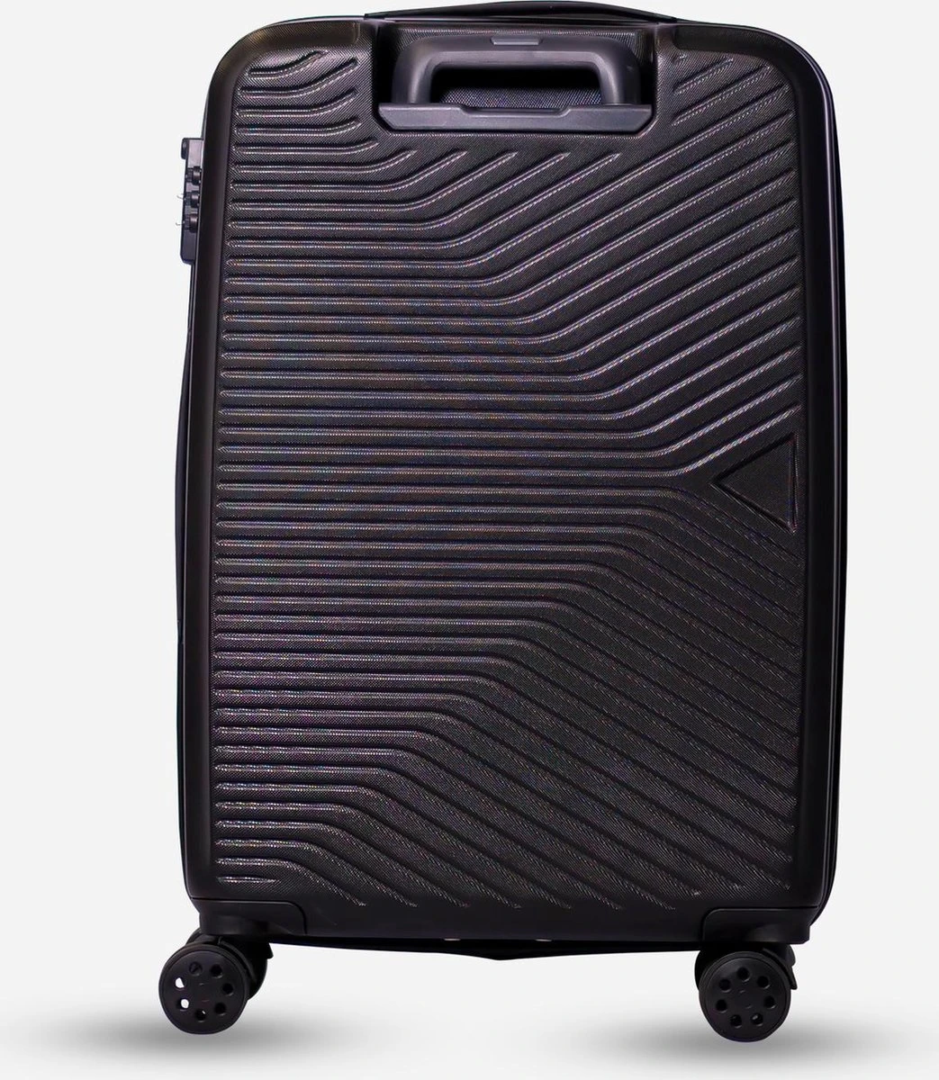 ©TROLLEYZ - Ibiza No.3 - Reiskoffer 69cm Met TSA Slot - Dubbele Wielen - 360° Spinners - 100% ABS - Reiskoffer In Night Black 3 ©TROLLEYZ - Ibiza No.3 - Reiskoffer 69cm Met TSA Slot - Dubbele Wielen - 360° Spinners - 100% ABS - Reiskoffer In Night Black - Afbeelding 3