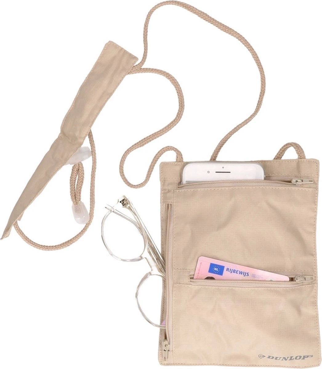 Merkloos Handige Halstas - Nektasje Reisportemonee 20 Cm - Reistasje 2 Merkloos Handige Halstas - Nektasje Reisportemonee 20 Cm - Reistasje - Afbeelding 2