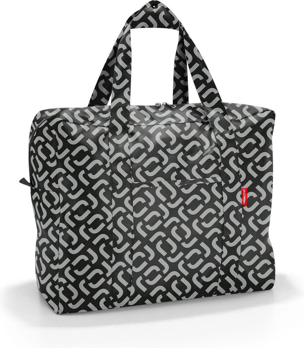 Reisenthel Mini Maxi Touringbag Reistas - Opvouwbaar - 40L - Signature Black Zwart 1 Reisenthel Mini Maxi Touringbag Reistas - Opvouwbaar - 40L - Signature Black Zwart