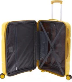 Gladiator Boxing Middelgrote Koffer Expandable 67 Cm 70/80 Liter TSA Slot - Kurkumageel -Bagage En Reistassen 1055x1200