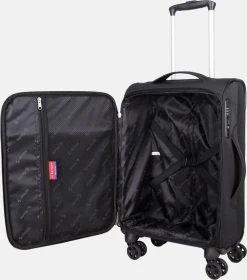 Decent D-Upright Handbagage Koffer - 55 Cm - TSA Slot - Zwart -Bagage En Reistassen 1058x1200