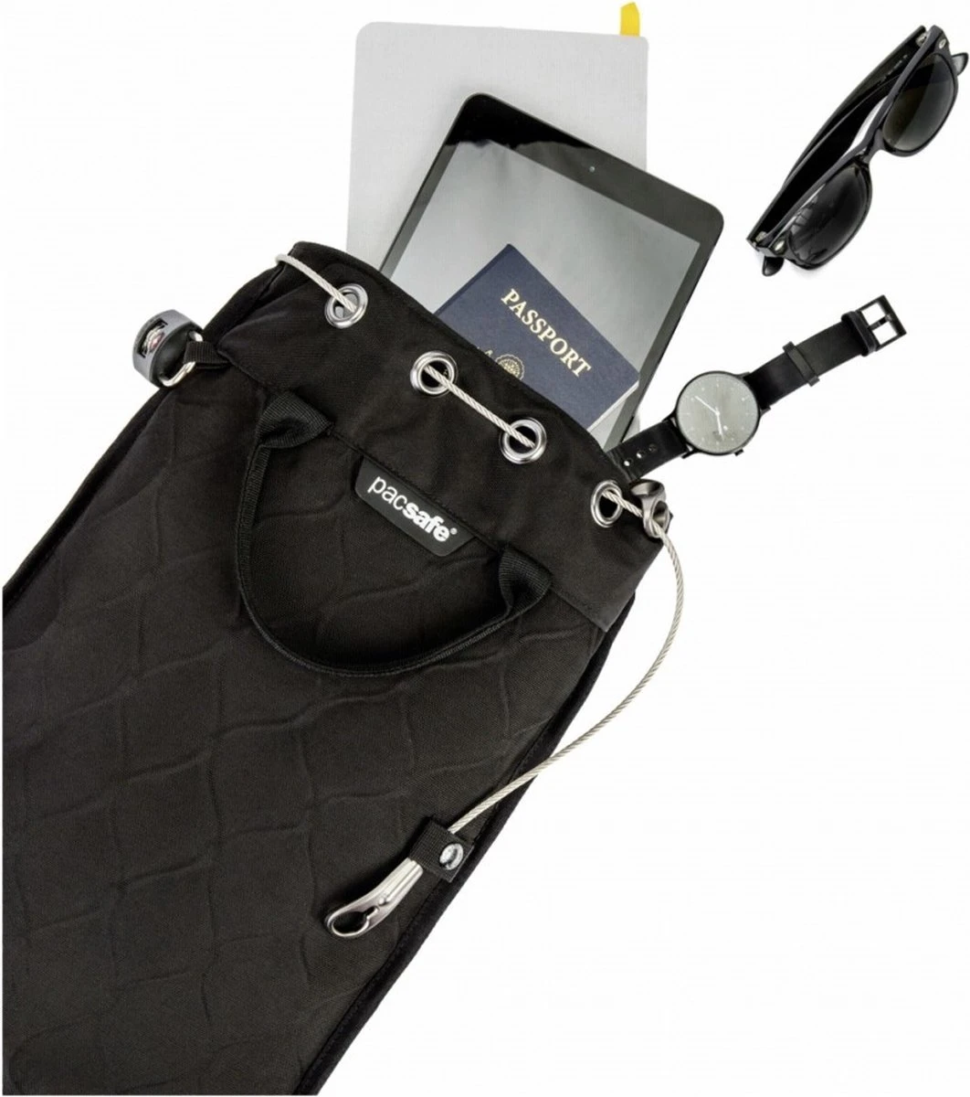 Pacsafe Travelsafe 5L GII-Anti Diefstal Portable Safe-5 L-Zwart (Black) 2 Pacsafe Travelsafe 5L GII-Anti Diefstal Portable Safe-5 L-Zwart (Black) - Afbeelding 2