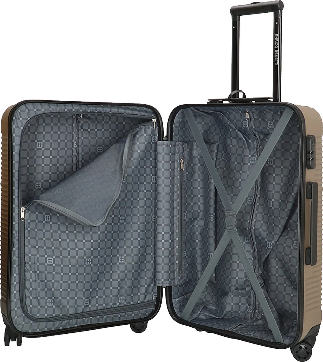 Enrico Benetti Harde Koffer LouisvilleHoogte 65 Cm - Champagne 5 Enrico Benetti Harde Koffer LouisvilleHoogte 65 Cm - Champagne - Afbeelding 5