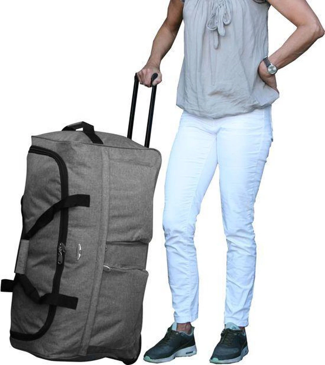 Castillo Oxford L - Grote Wieltas - 76 Cm - Donkergrijs 3 Castillo Oxford L - Grote Wieltas - 76 Cm - Donkergrijs - Afbeelding 3