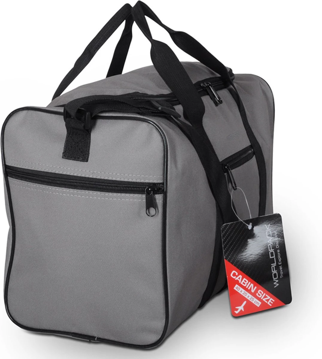 Handbagage Ryanair 40x20x25 - Met Smart Sleeve Voor Op Een Koffer - Steel Grey 2 Handbagage Ryanair 40x20x25 - Met Smart Sleeve Voor Op Een Koffer - Steel Grey - Afbeelding 2