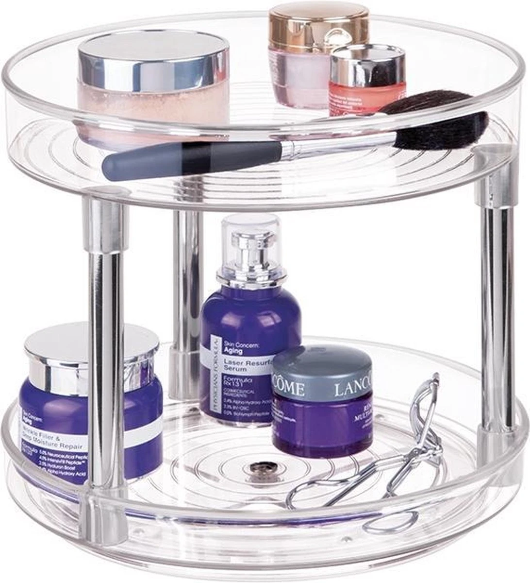 Lazy Susan Draaiplateau Met Verdieping, 23 X 23 X 24, Kunststof, Transparant - IDesign | Linus 9 Lazy Susan Draaiplateau Met Verdieping, 23 X 23 X 24, Kunststof, Transparant - IDesign | Linus - Afbeelding 9