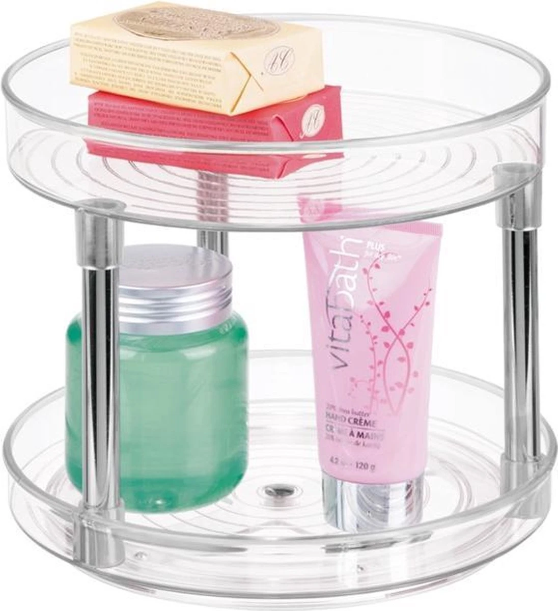 Lazy Susan Draaiplateau Met Verdieping, 23 X 23 X 24, Kunststof, Transparant - IDesign | Linus 5 Lazy Susan Draaiplateau Met Verdieping, 23 X 23 X 24, Kunststof, Transparant - IDesign | Linus - Afbeelding 5