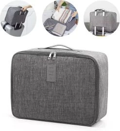 Merkloos TDR-Organiser Opbergtas-reistas Handbagage -Luxe Organizer Voor Kleren En Toiletartikelen -Grijs -Bagage En Reistassen 1100x1200 8