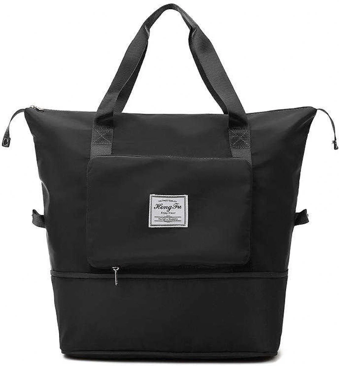 Handbagage Reistas - Multifunctionele - Reistas Voor Op Koffer - Opvouwbaar - Zwart 1 Handbagage Reistas - Multifunctionele - Reistas Voor Op Koffer - Opvouwbaar - Zwart