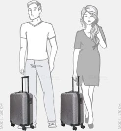 Enrico Benetti Louisville 39040 Handbagage Koffer 52 Cm - Grijs -Bagage En Reistassen 1115x1200