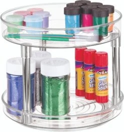 Lazy Susan Draaiplateau Met Verdieping, 23 X 23 X 24, Kunststof, Transparant - IDesign | Linus 13 Lazy Susan Draaiplateau Met Verdieping, 23 X 23 X 24, Kunststof, Transparant - IDesign | Linus -Bagage En Reistassen 1122x1200 3