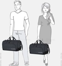 Travelite Reistas / Weekendtas - 30 X 55 X 30 Cm - 45 Liter - Kick Off - Grijs -Bagage En Reistassen 1131x1200 3