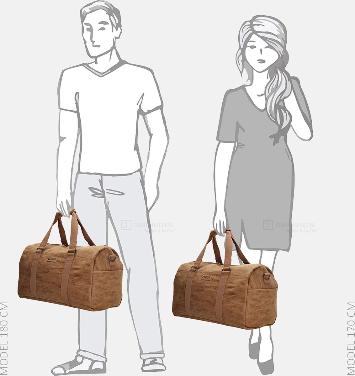 Enrico Benetti Rotterdam Sporttas / Reistas - 66601 - Camel 8 Enrico Benetti Rotterdam Sporttas / Reistas - 66601 - Camel - Afbeelding 8