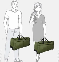 Enrico Benetti Amsterdam 35326 Wieltas M - 72,5 Liter - Olijfgroen -Bagage En Reistassen 1133x1200 4