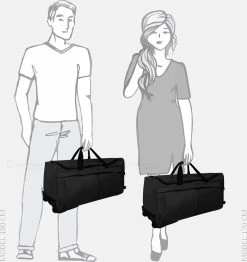 Enrico Benetti Amsterdam 35326 Wieltas M - 72,5 Liter - Zwart -Bagage En Reistassen 1133x1200 5