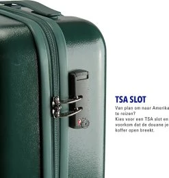 Princess Traveller Harlem - Handbaggage Koffer - Groen - S - 55cm -Bagage En Reistassen 1138x1200