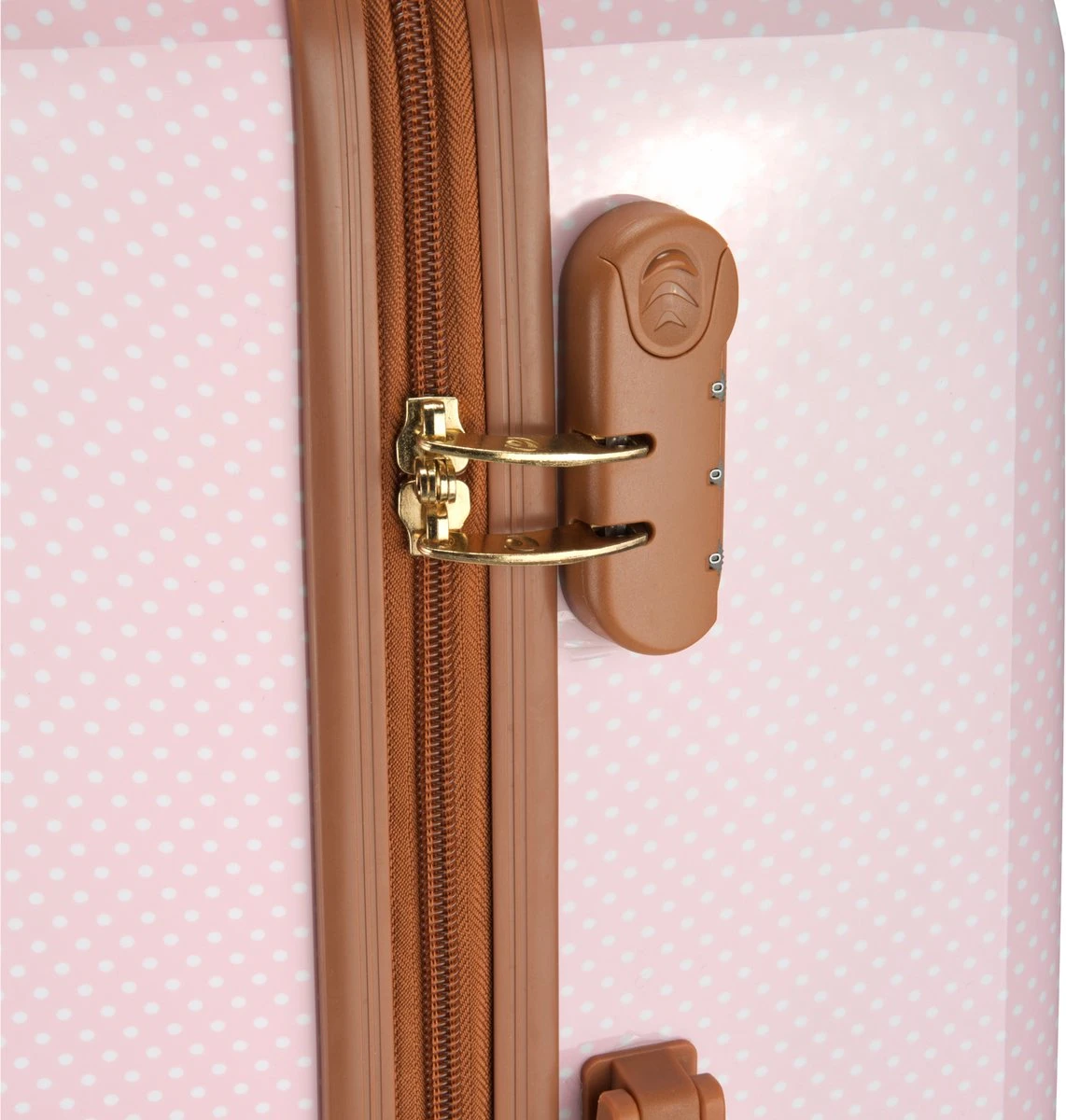 Princess Traveller Trendy Dots - Reiskoffer- Roze - L - 76cm 4 Princess Traveller Trendy Dots - Reiskoffer- Roze - L - 76cm - Afbeelding 4