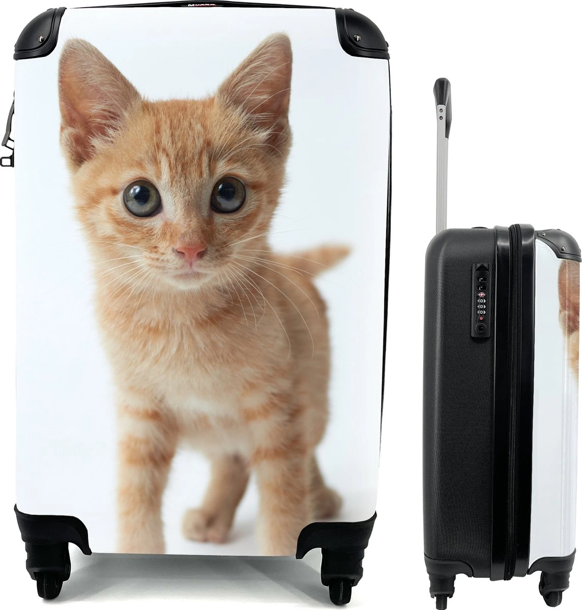 MuchoWow® Koffer - Kat - Rood - Kitten - Meisjes - Kinderen - Jongens - Kindje - Past Binnen 55x40x20 Cm En 55x35x25 Cm - Handbagage - Trolley - Fotokoffer - Cabin Size - Print 1 MuchoWow® Koffer - Kat - Rood - Kitten - Meisjes - Kinderen - Jongens - Kindje - Past Binnen 55x40x20 Cm En 55x35x25 Cm - Handbagage - Trolley - Fotokoffer - Cabin Size - Print