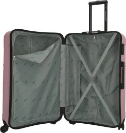 Enrico Benetti Koffer / Trolley / Reiskoffer - 75 X 46 X 25 Cm - 93 Liter - ABS - Maat L - Louisville - Roze -Bagage En Reistassen 1146x1200 2