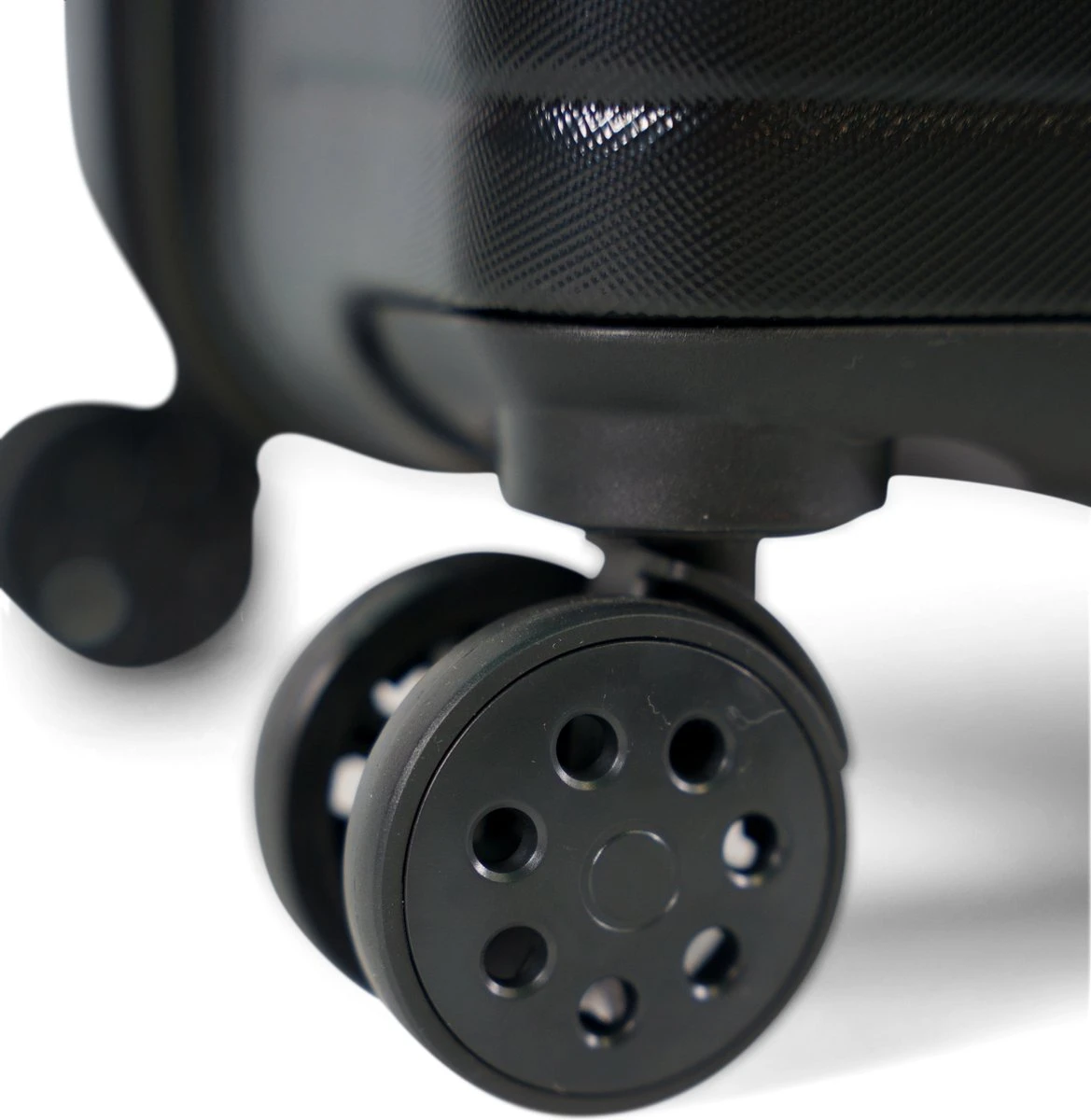 ©TROLLEYZ - Amsterdam No.9 - Trolley - 55cm Met TSA Slot - Dubbele Wielen - 360° Spinners - 100% ABS - Handbagage Koffer In Night Black 5 ©TROLLEYZ - Amsterdam No.9 - Trolley - 55cm Met TSA Slot - Dubbele Wielen - 360° Spinners - 100% ABS - Handbagage Koffer In Night Black - Afbeelding 5