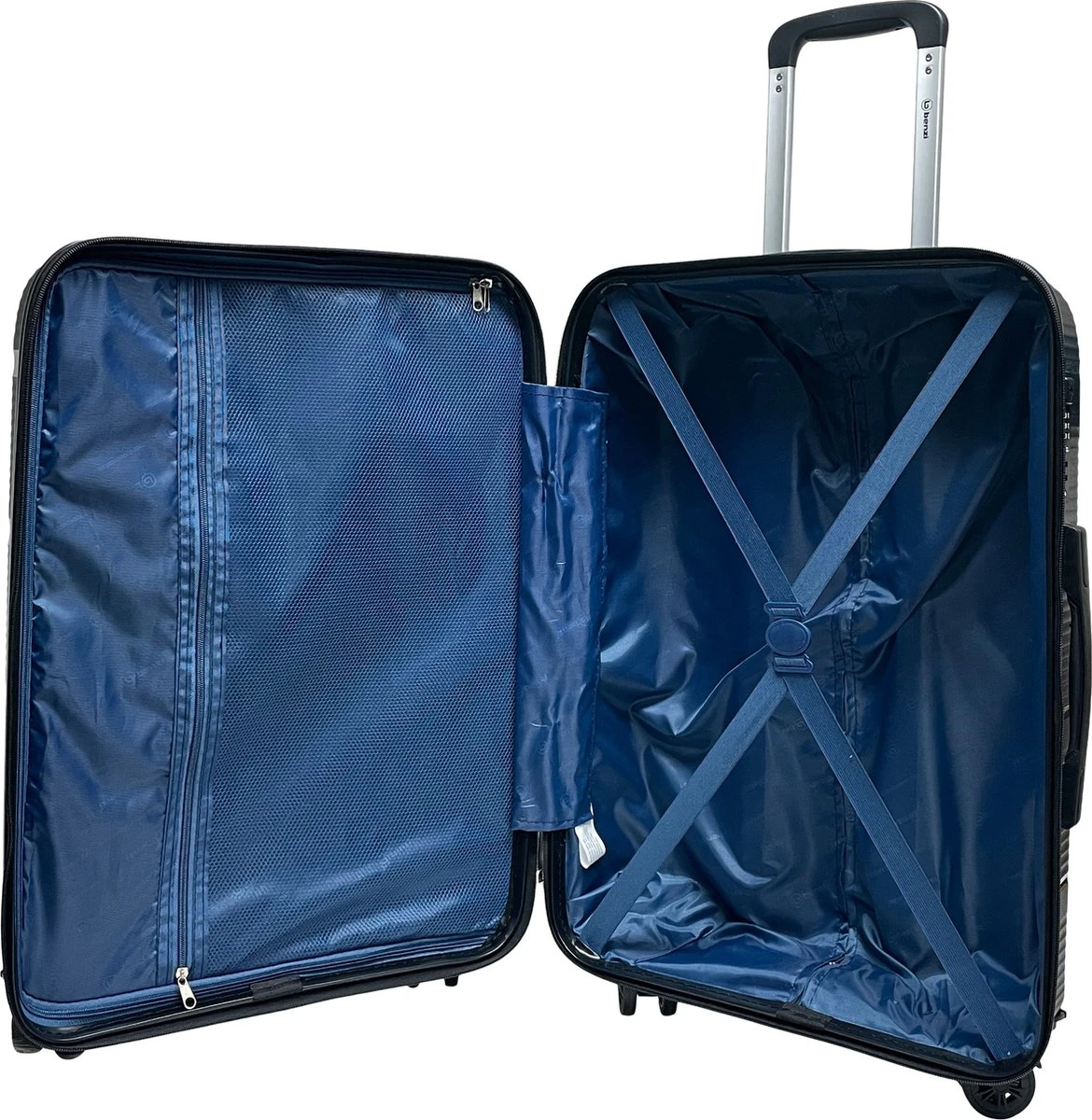 Benzi Izeda Middelgrote Koffer - 65 Cm - 65 Liter - Blauw 4 Benzi Izeda Middelgrote Koffer - 65 Cm - 65 Liter - Blauw - Afbeelding 4