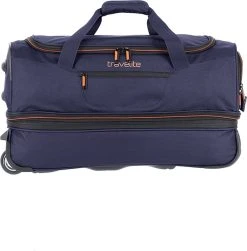 Travelite Basics Wheeled Duffle 55cm Expandable Navy/Orange -Bagage En Reistassen 1180x1200 5