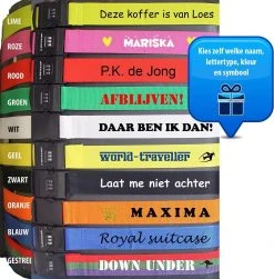 Koffer- Of Bagageriem Met (eigen) Tekst