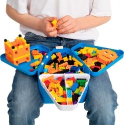 Trunki: TEEBEE Terrance Blauw - Kids Travel Toy Box, Bevat Een Leuk Activiteitenboekje, Kleurpotloden En Stickers, In Doos 15,5x18x18cm, 3+ -Bagage En Reistassen 1186x1200