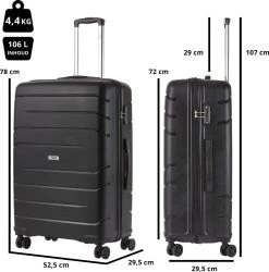 TravelZ Big Bars Reiskoffer 78 Cm Met Dubbele Wielen - Trolley Koffer Met TSA-slot - Zwart 11 TravelZ Big Bars Reiskoffer 78 Cm Met Dubbele Wielen - Trolley Koffer Met TSA-slot - Zwart -Bagage En Reistassen 1187x1200 4