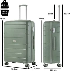 TravelZ Big Bars Reiskoffer 78 Cm Met Dubbele Wielen - Trolley Koffer Met TSA-slot - Olijf 13 TravelZ Big Bars Reiskoffer 78 Cm Met Dubbele Wielen - Trolley Koffer Met TSA-slot - Olijf -Bagage En Reistassen 1187x1200 5