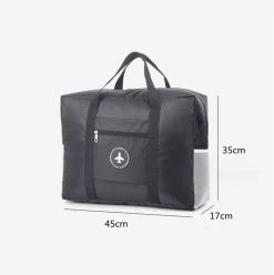 Merkloos Duurzame Reistas Voor Weekendjes Weg - Waterdicht - Met Handige Insteekvakken - Zwart -Bagage En Reistassen 1195x1200 4