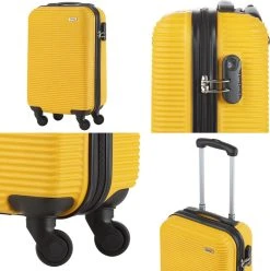TravelZ Horizon Handbagagekoffer - 54cm Handbagage Trolley Met Gevoerde Binnenkant - Geel -Bagage En Reistassen 1196x1200 1