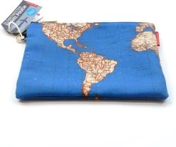 KIKKERLAND Reistas Wereldkaart L - Reistas Met Rits - Koffer Organiser - Vakantie