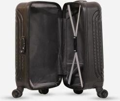 ©TROLLEYZ - Florence No.7 - Trolley - 55cm Met TSA Slot - Dubbele Wielen - 360° Spinners - 100% ABS - Handbagage Koffer In Night Black -Bagage En Reistassen 1200x1017