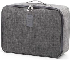 Merkloos Luxe Reistas - Weekendtas - Voor Trolley / Koffer - Reizen - Tas - Tasje - Tassen - Handtas - Reistassen - Design -Grijs