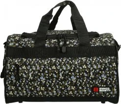 Enrico Benetti San Jose Sporttas/ Reistas - 46040 - Zwart Met Madeliefjes -Bagage En Reistassen 1200x1028 2