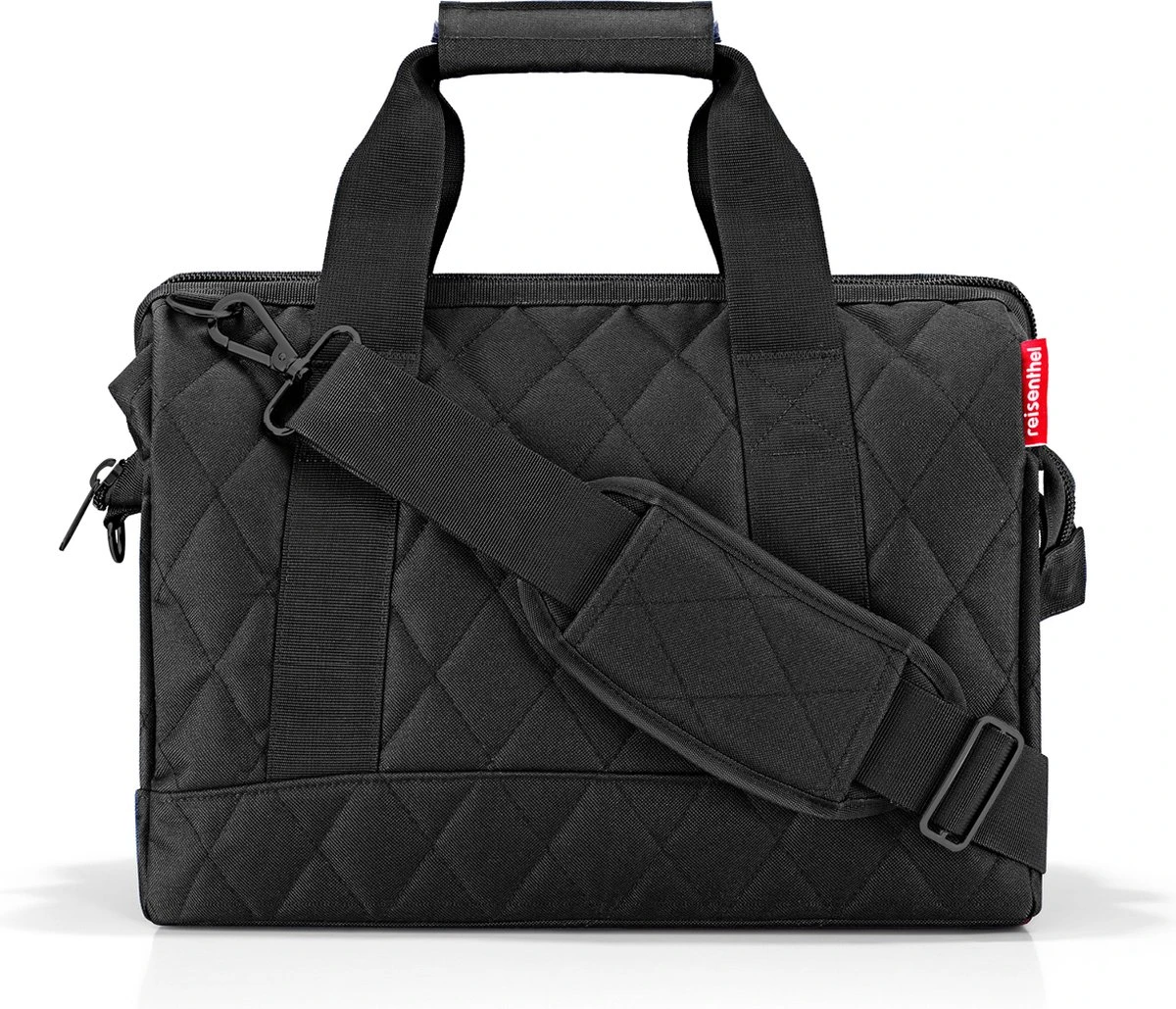 Reisenthel Allrounder M Reistas Sporttas - 18L - Rhombus Black Zwart 1 Reisenthel Allrounder M Reistas Sporttas - 18L - Rhombus Black Zwart
