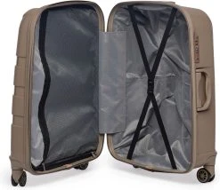 ©TROLLEYZ - Paris No.5 - Reiskoffer - 69cm Met TSA Slot - Dubbele Wielen - 360° Spinners - 100% Polypropyleen - Reiskoffer In Pearl Sand -Bagage En Reistassen 1200x1040