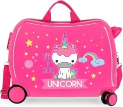 Roll Road Koffer Unicorn 34 Liter 50 Cm Abs Roze