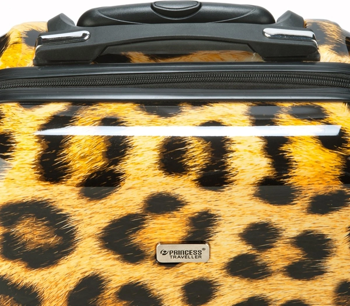 Princess Traveller Animal Print - Reiskoffer – Leopard - Large - 76 Cm 5 Princess Traveller Animal Print - Reiskoffer – Leopard - Large - 76 Cm - Afbeelding 5